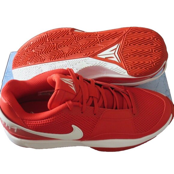 Nike Men's JA 1 TB JA MORANT Basketball Shoes University Red White Sizes NIB - Picture 2 of 5